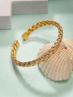 Gahan - Mens Gold Plated Stainless Steel Cuff Bracelet