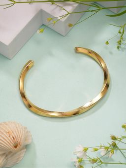 Gahan - Mens Gold Plated Stainless Steel Cuff Bracelet