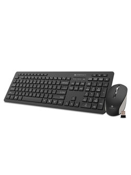 Zebronics - Kb-Zeb Wireless Keyboard & Mouse Combo(Companion 500)Black