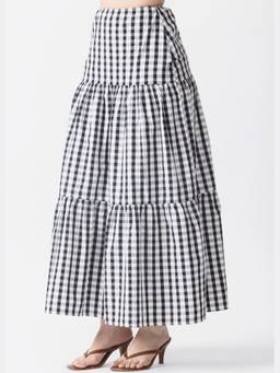 NEF'S Finds - Black Piper Midi Skirt