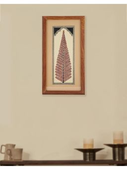 Fabindia - Red Fabric Printed Framed Art