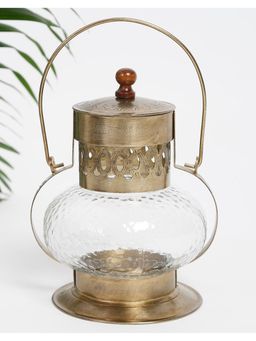 Fabindia - Antique Brass Nihaal Metal Table Lantern
