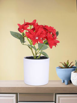 Ekhasa - Lilly Flower Vase Pot with Artificial Flowers