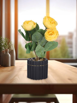 Ekhasa - Rose Flower Vase Pot with Artificial Flowers