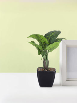 Ekhasa - Artificial Plant with Pot Indoor Plastic Small Decorative Potted Plant