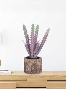 Ekhasa - Artificial Plants with Pot Indoor Plastic Small Decorative Plant