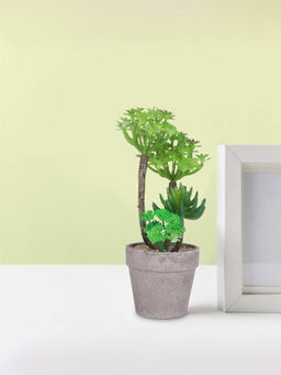 Ekhasa - Artificial Plant with Pot Indoor Plastic Small Decorative Plant