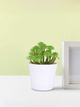 Ekhasa - Artificial Plant with Pot Indoor Plastic Small Decorative Potted Plant