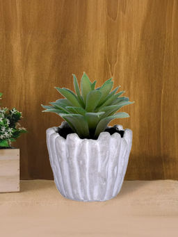 Ekhasa - Succulent Artificial Plant with Pot Indoor Plastic Small Decorative Potted Plant