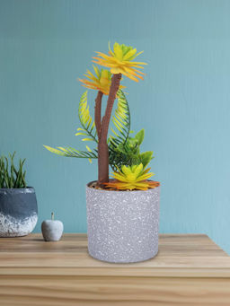 Ekhasa - Artificial Plant with Pot Indoor Plastic Small Decorative Potted Plant