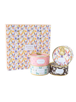 Ekhasa - Scented Candles for Gift Set Aroma Soy Wax Jar Candle (Set Of 4)