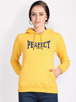 Free Authority - Official Garfield Graphic Printed Yellow Hoodie