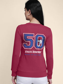 Free Authority - Women Official Peanuts Graphic Printed Pink Sweatshirt