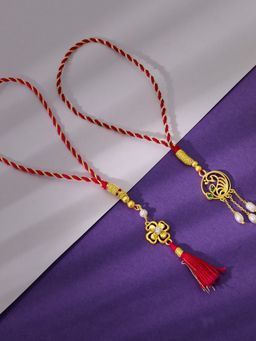 GIVA - 925 Silver The Blingtastic Bhaiya-Bhabhi Rakhi with Roli Chawal