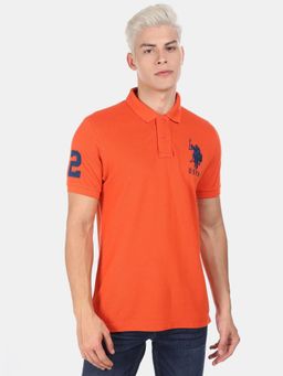 U.S. POLO ASSN. - Slim Fit Embroidered Applique Polo Shirt