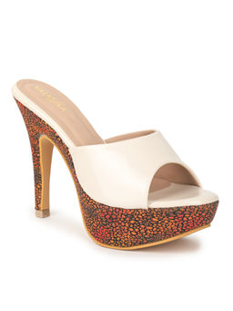 VALIOSAA - Off White Casual Solid-plain Stilettos