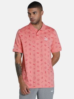 Puma - X1der Feelgood Aop Mens Pink T-shirt