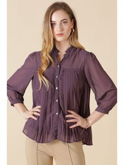 Gipsy - Aubergine Georgette Shirt