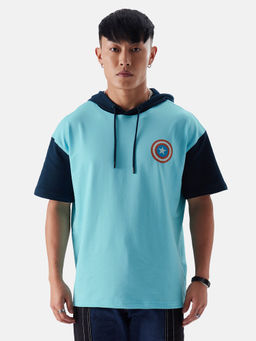 The Souled Store - Official Captain America: Super Soldier Men Hooded T-shirts