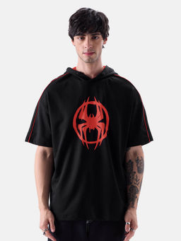 The Souled Store - Official Spider-man: Saving The Spider-verse Men Hooded T-shirt