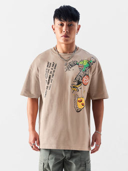 The Souled Store - Official Tmnt: Booyashaka Men Oversized T-shirts