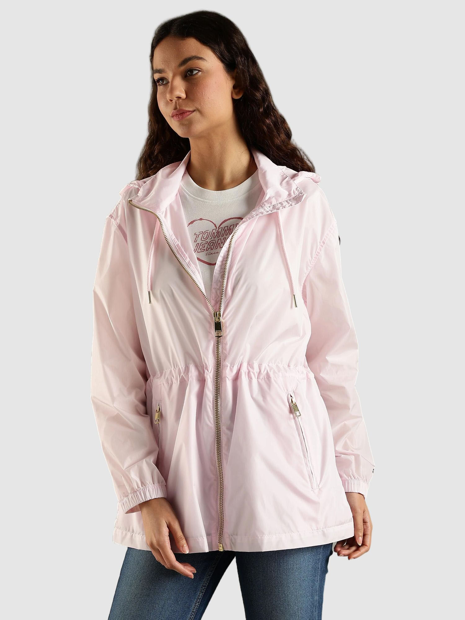 tommy hilfiger Pink Solid Windcheater Jacket-picture-37