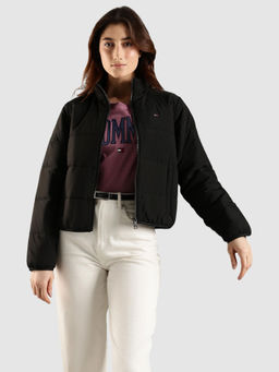 Tommy Hilfiger - Black Solid Bomber Jacket