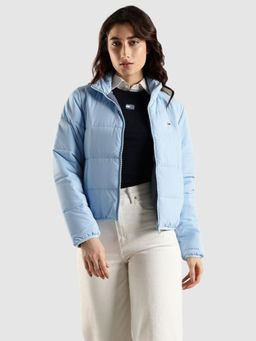 Tommy Hilfiger - Blue Solid Bomber Jacket
