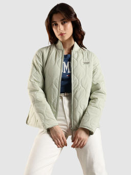 Tommy Hilfiger - Green Solid Puffer Jacket