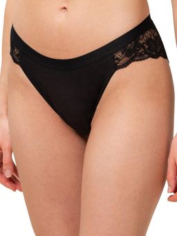 Triumph - Medium Flow Natural Fabric Susutainable Period Freedom Brief Black