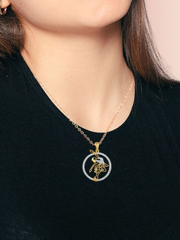 LuxeVogue - 925 Silver Skater Girl Pendant Necklace