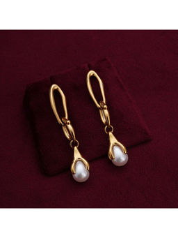 Palmonas - Teardrop Elegance Pearl Earring For Womens