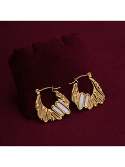 Palmonas - Golden Gateway Hoop Earring For Womens