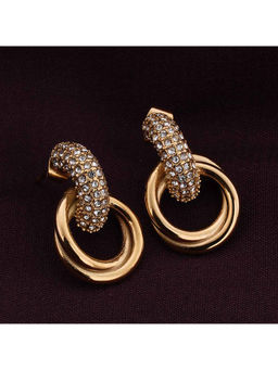 Palmonas - Urban Edge Gold Stud Earring For Womens
