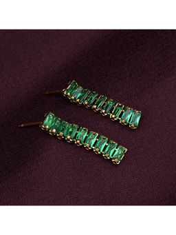 Palmonas - Green Emerald Drop Earring For Womens