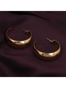 Palmonas - Statement Gold Hoop Earring For Womens