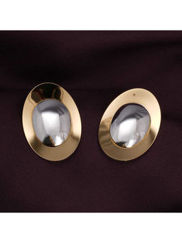Palmonas - Round Duo Stud Earring For Womens