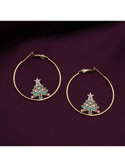 Palmonas - Christmas Tree Hoop Earring For Womens
