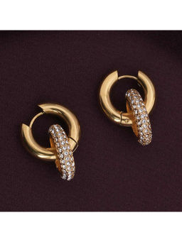 Palmonas - Shimmering Double Hoop Earring For Womens