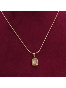 Palmonas - Everyday Exquisite Yellow Stone Gold Necklace For Womens