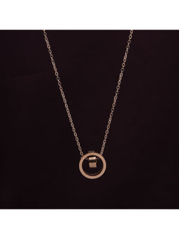Palmonas - Dual Ring Rose Gold Necklace For Womens