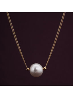 Palmonas - Dainty Pearl Gold Necklace For Womens