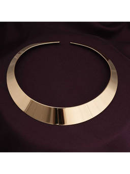 Palmonas - Open Collar Choker Gold Necklace For Womens