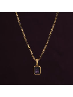 Palmonas - Graceful Violet Stone Pendant For Womens