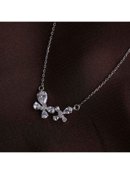 Palmonas - 925 Sterling Silver Butterfly Pendant Silver Necklace For Womens