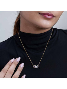 Palmonas - 925 Sterling Silver Heart Stone Amethyst Haze Necklace For Womens