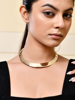 Silvermerc Designs - Elegant Gold Collar Necklace