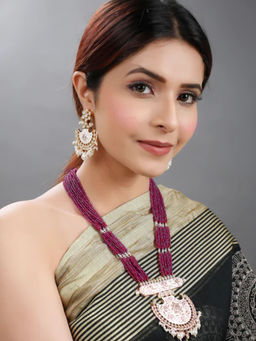 I Jewels - Multi Layered Necklace Jewellery Set