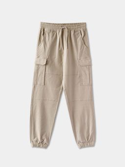 R&B - Boys Solid Relaxed Fit Cargo Pocket Joggers