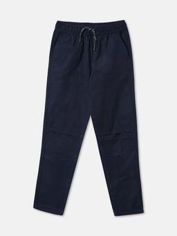 R&B - Navy Solid Tapered Boys Trousers